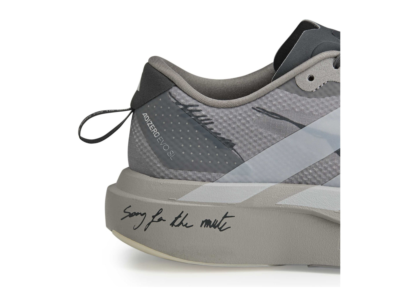 Men's Adidas x Song for the Mute Adizero EVO SL Shoes in Dove Grey 8