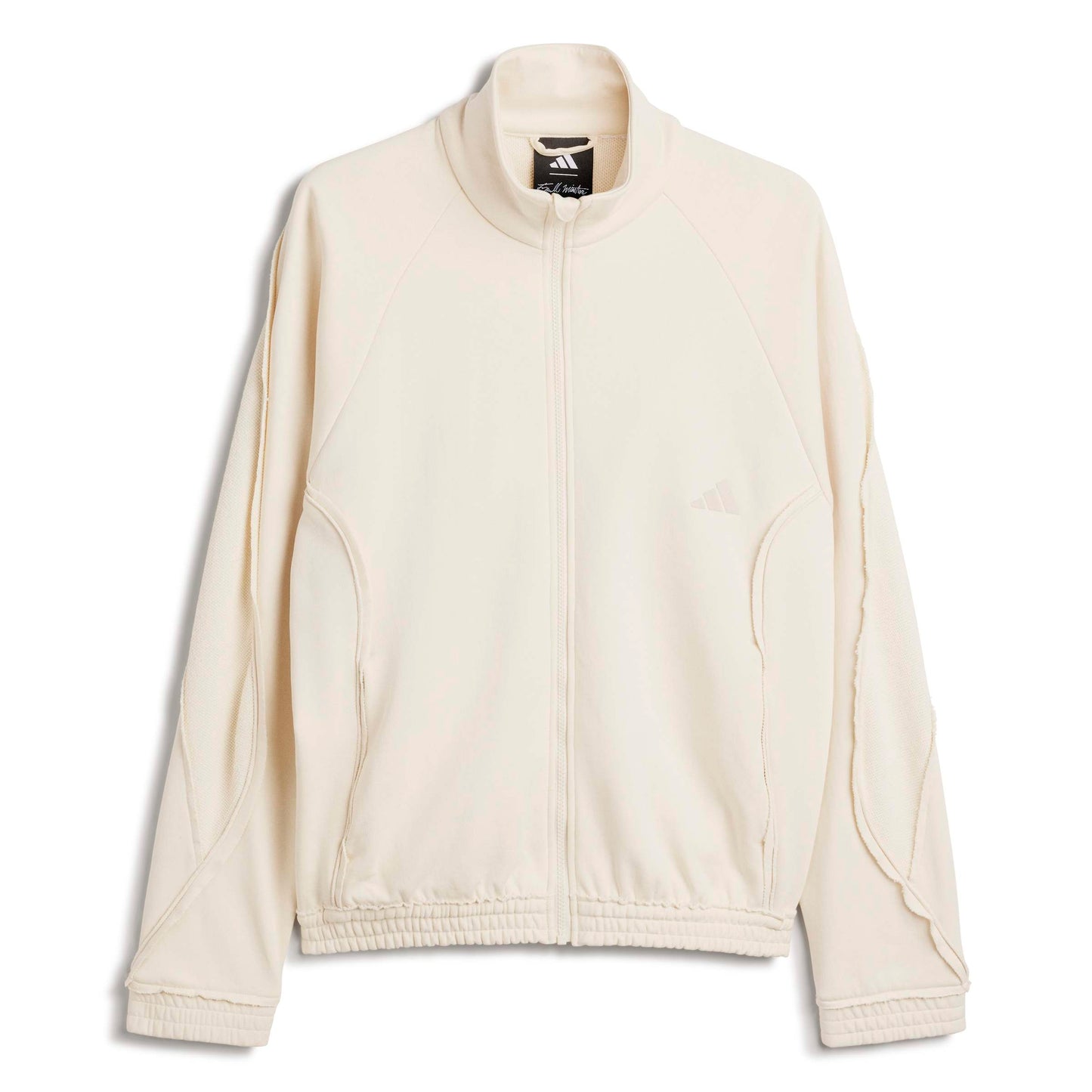Adidas x Tyrrell Winston Stadium Track Top in Wonder White – front detail