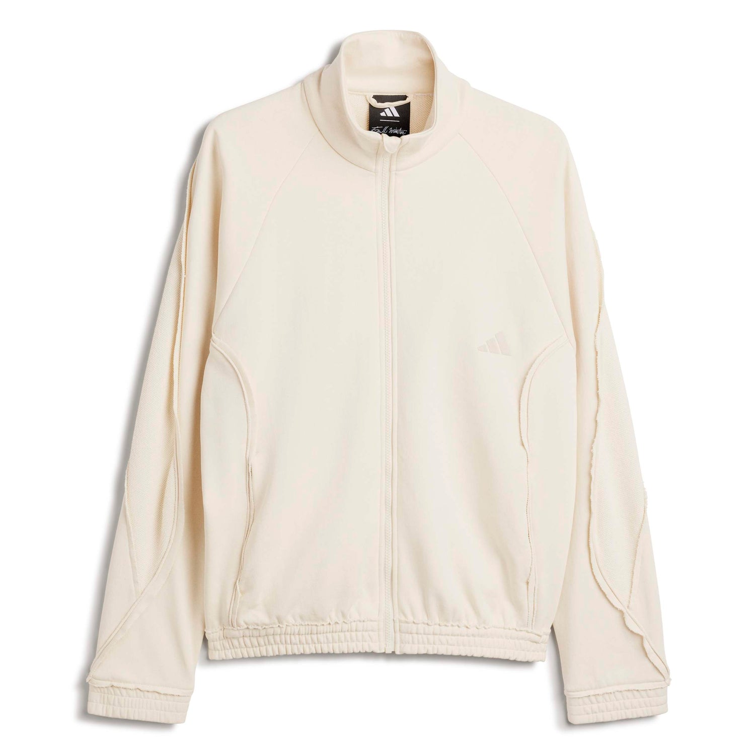 Adidas x Tyrrell Winston Stadium Track Top in Wonder White – front detail
