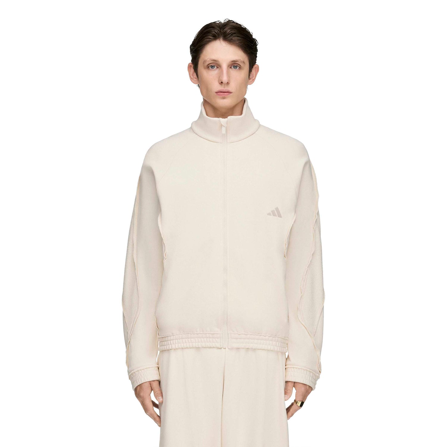 Adidas x Tyrrell Winston Stadium Track Top in Wonder White – on model front