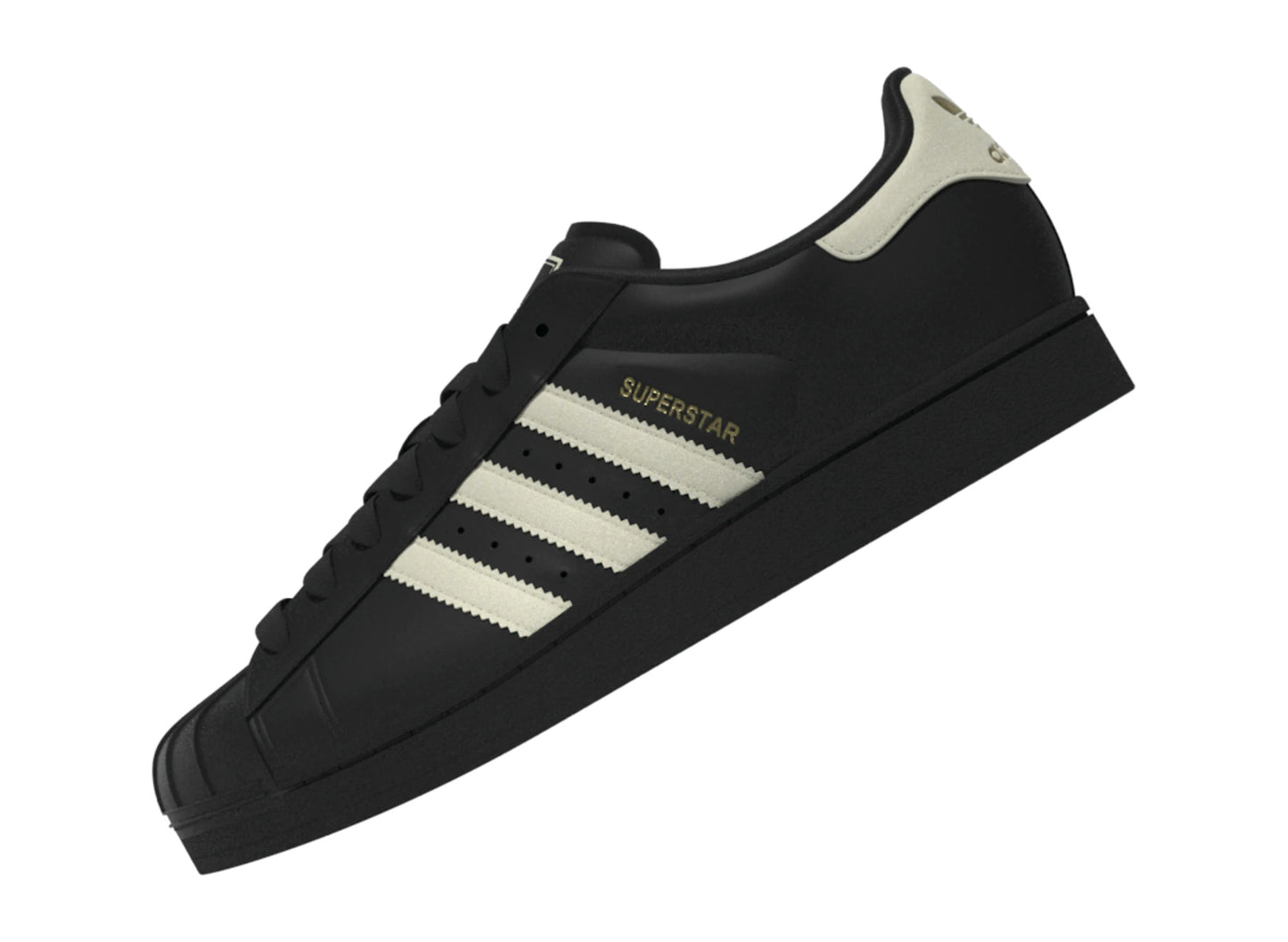 Adidas Superstar II KZ6730 Core Black Cream White angled side view