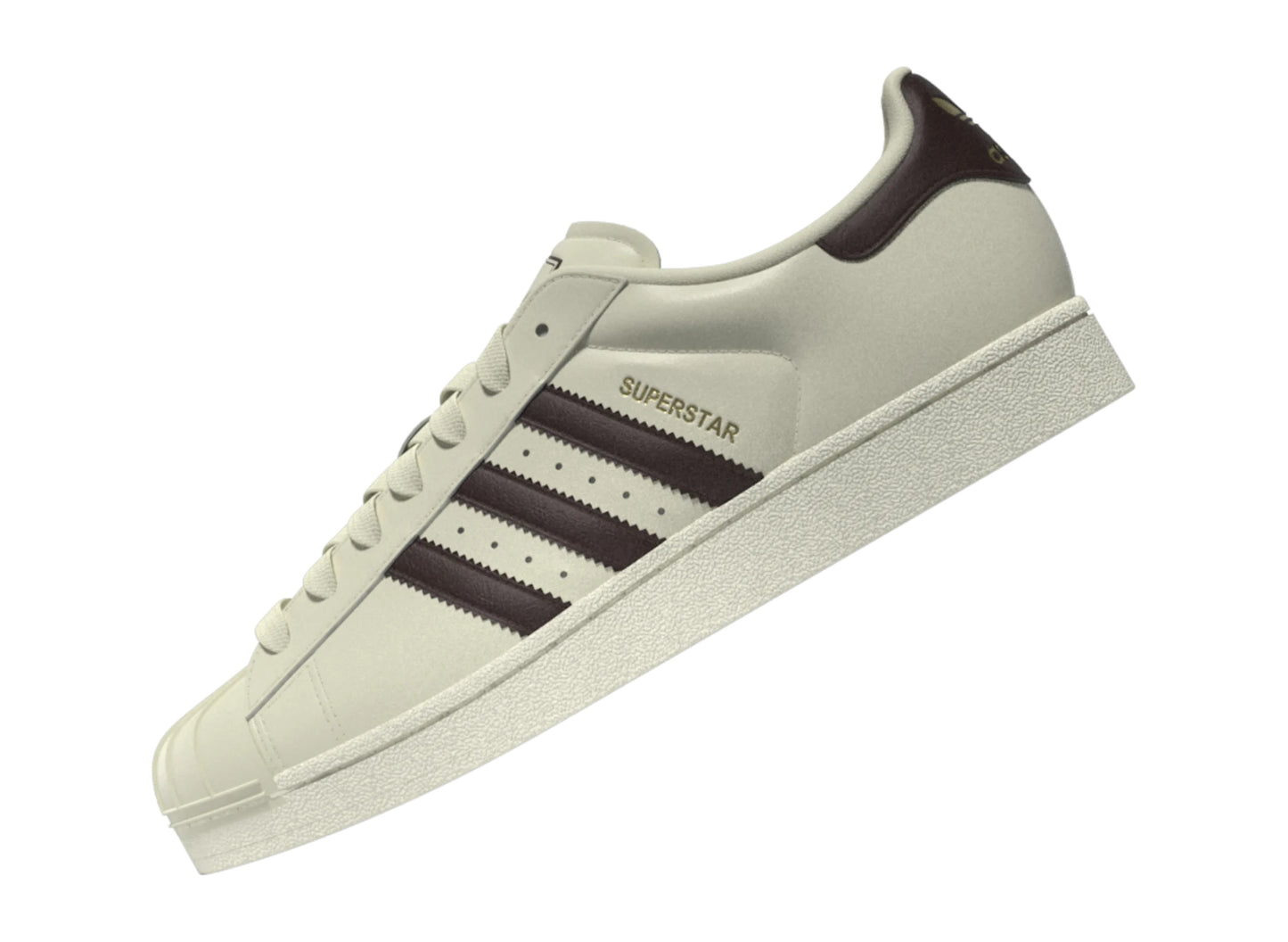 Adidas Superstar II KZ6731 Cream White Auburn angled side view
