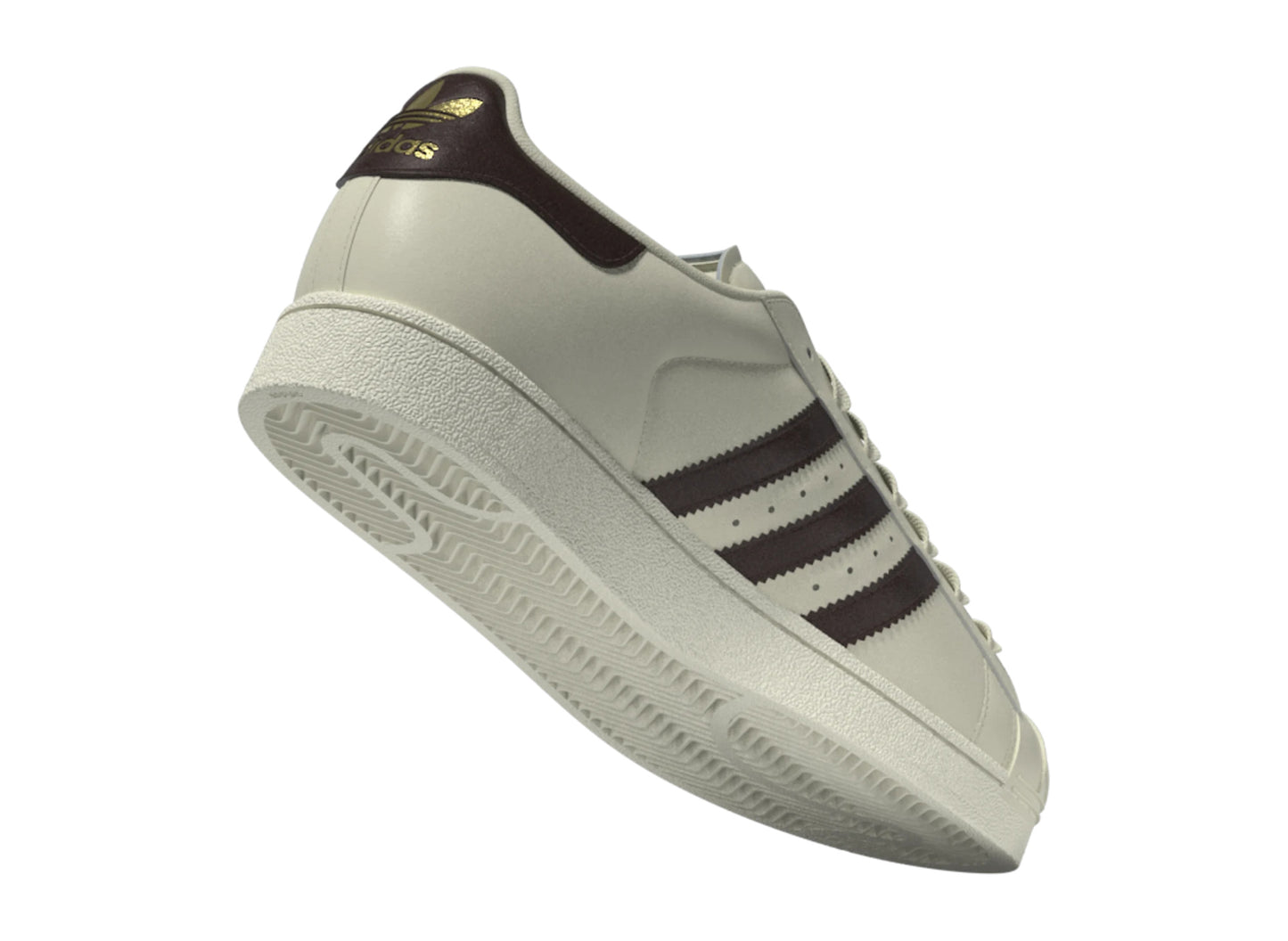 Adidas Superstar II KZ6731 Cream White Auburn heel and outsole view