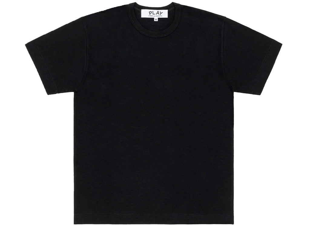 Comme des Garçons Play Red Emblem Back Logo T-Shirt in Black