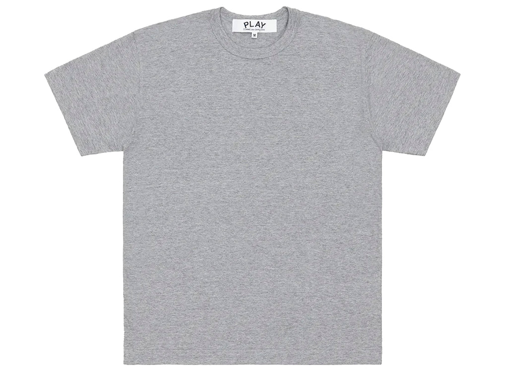 Comme des Garçons Play Black Emblem Back Logo T-Shirt in Grey