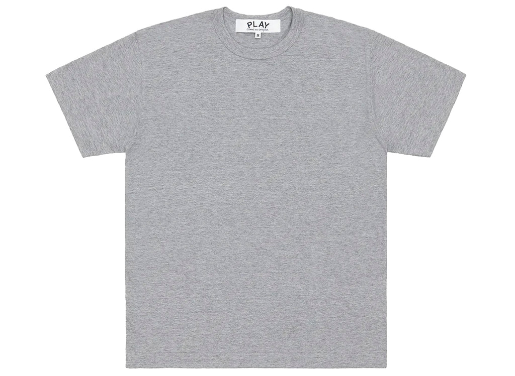 Comme des Garçons Play Red Emblem Back Logo T-Shirt in Grey