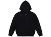 Comme des Garçons Play Black Emblem Back Logo Full Zip Hoodie in Black