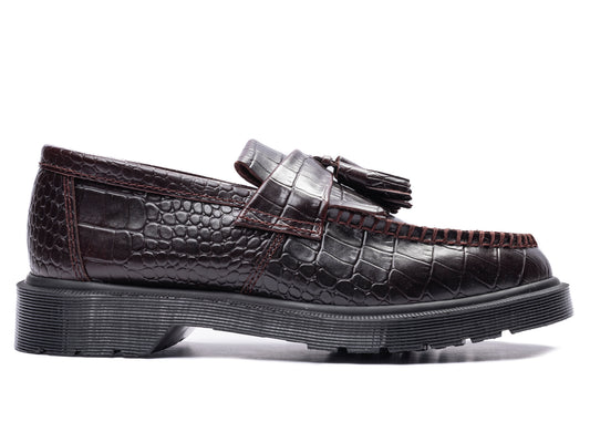 Dr. Martens Adrian Croc Atlas Croc Emboss in Spiced Brown