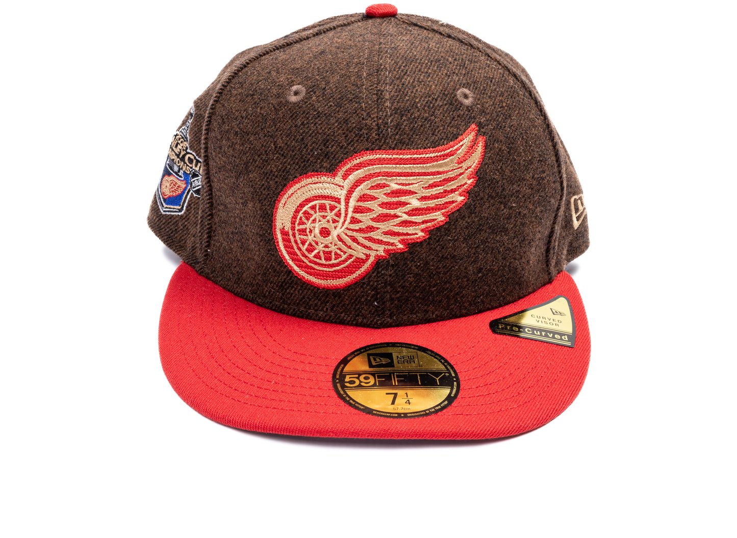New Era 59Fifty Detroit Red Wings Fitted Hat in Brown