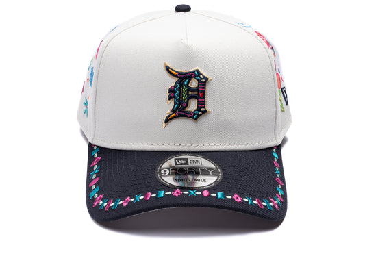 New Era LAT Heritage Detroit Tigers 9Forty A-Frame Hat in team colors, unisex cap