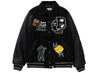 A Bathing Ape Bape Varsity Jacket in Black