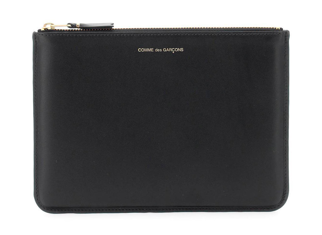 Comme des Garçon Checkered Interior Zip Wallet