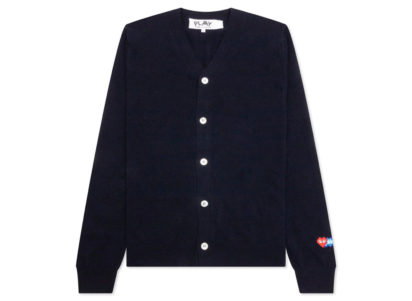 Comme des Garçons PLAY Invader Cardigan in Navy