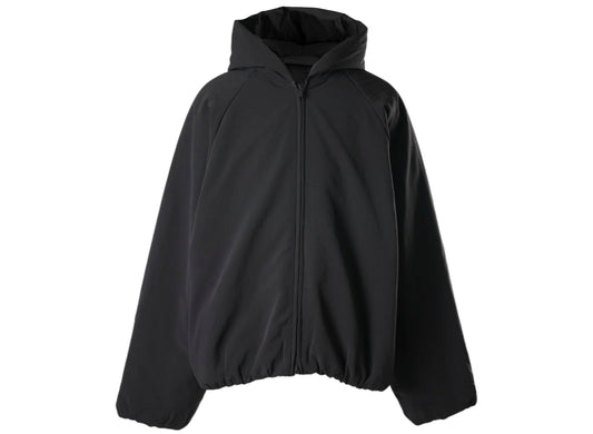 Fear of God Essentials Military Nylon Hooded Jacket in Black