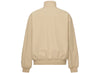 Fear of God Essentials Bonded Nylon Bomber Jacket in Desert Sand