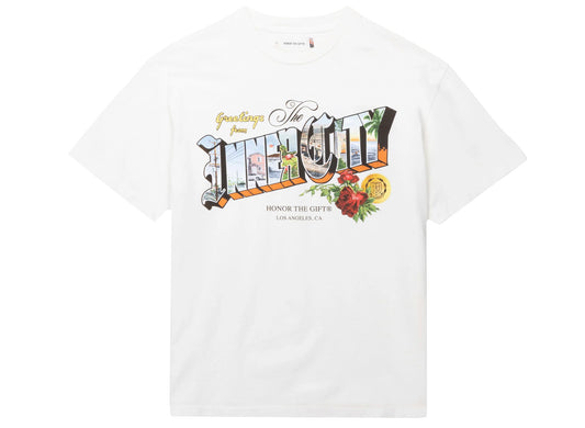 Honor the Gift Greetings 2.0 S/S Tee in White