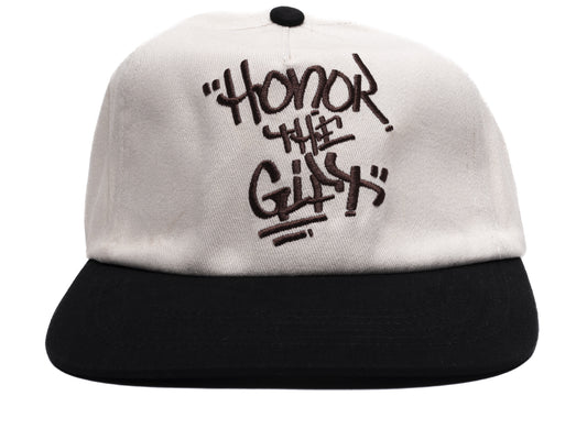 Honor the Gift HTG Script Hat in White
