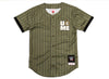 Mitchell & Ness WWE John Cena Final Seconds Striped Mesh Jersey in Olive
