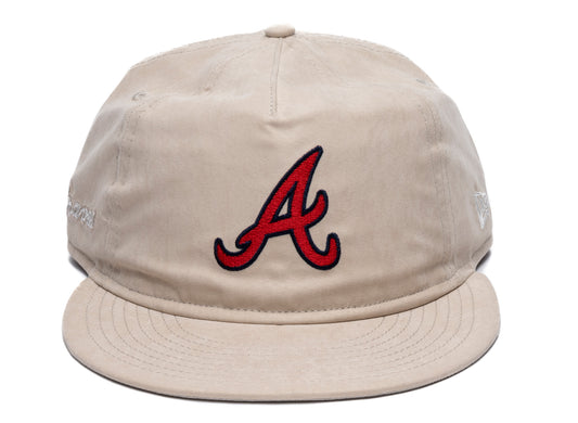 New Era Brushed Nylon Atlanta Braves Hat xld