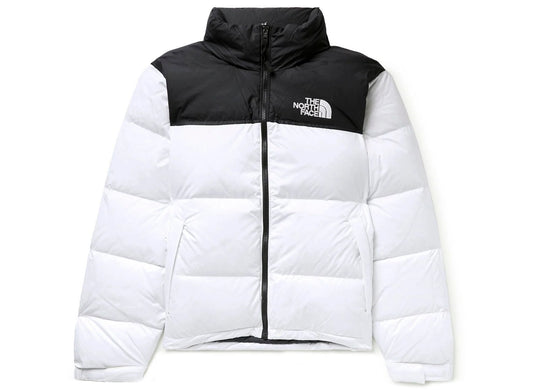 The North Face 1996 Retro Nuptse Jacket in White Dune / TNF Black