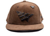 Paper Planes Crown 9Fifty Snapback Hat in Brown