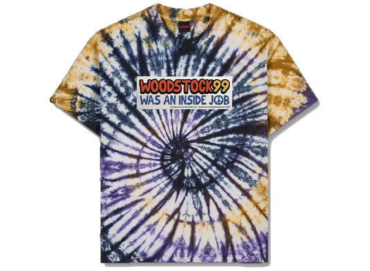Pleasures Inside Job T-Shirt im Tie-Dye-Look