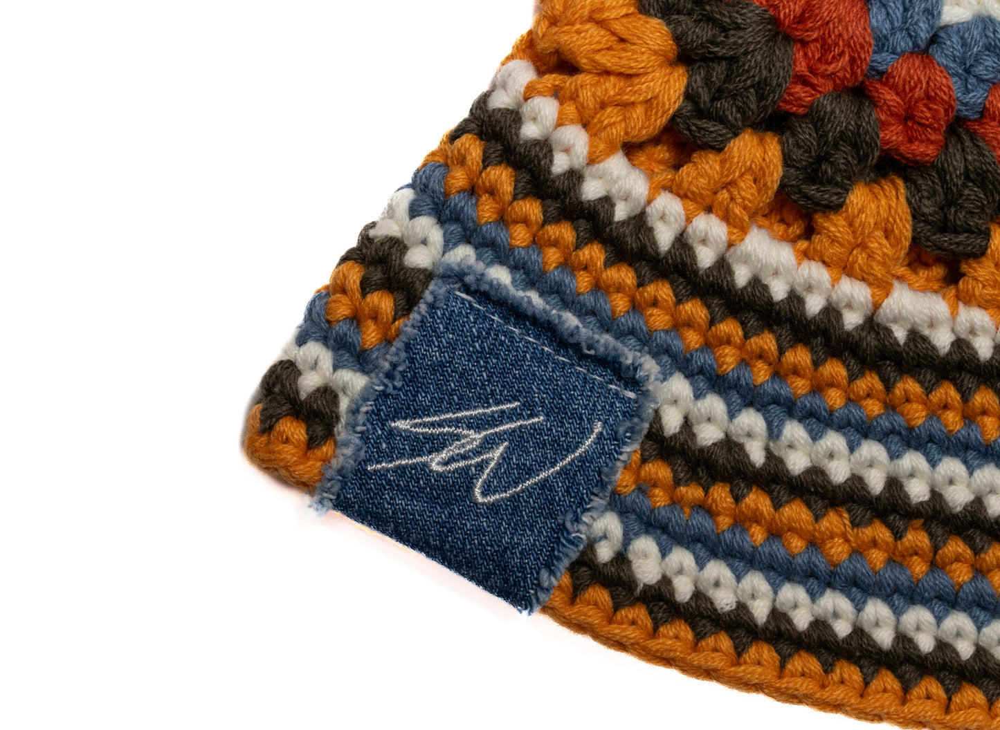 New Era Crochet Knit Explorer Hat in Orange