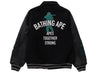 A Bathing Ape Bape Varsity Jacket in Black