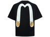 Evisu Daicock and Gold Kamon Print Relax Fit T-Shirt in Black
