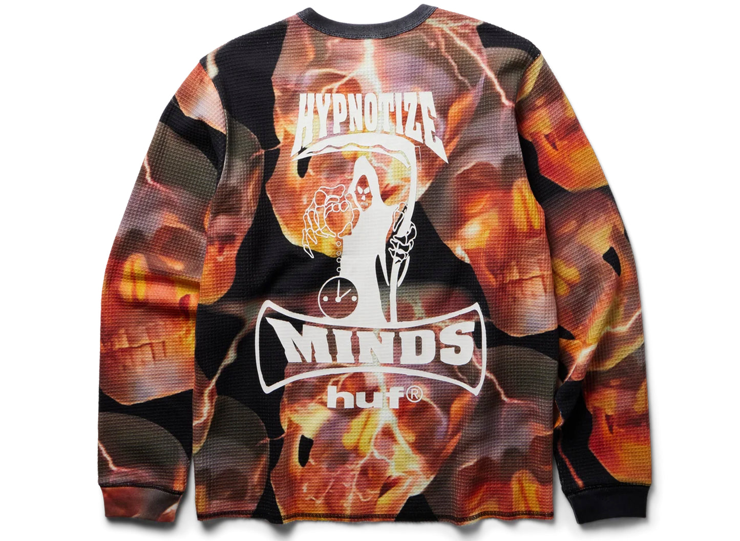 HUF x Three 6 Mafia Torched LS Thermal in Multi