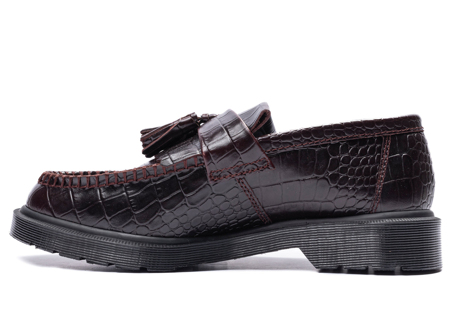 Dr. Martens Adrian Croc Atlas Croc Emboss in Spiced Brown