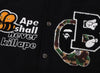 A Bathing Ape Bape Varsity Jacket in Black