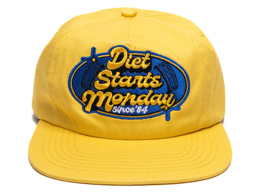 Diet Starts Monday Auto Hat in Yellow xld