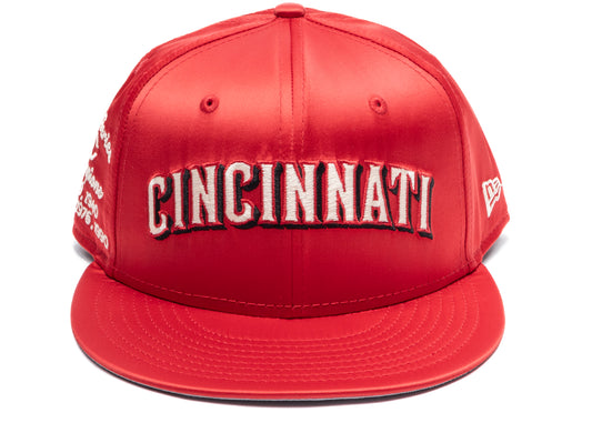 New Era Satin Script Cincinnati Reds Hat
