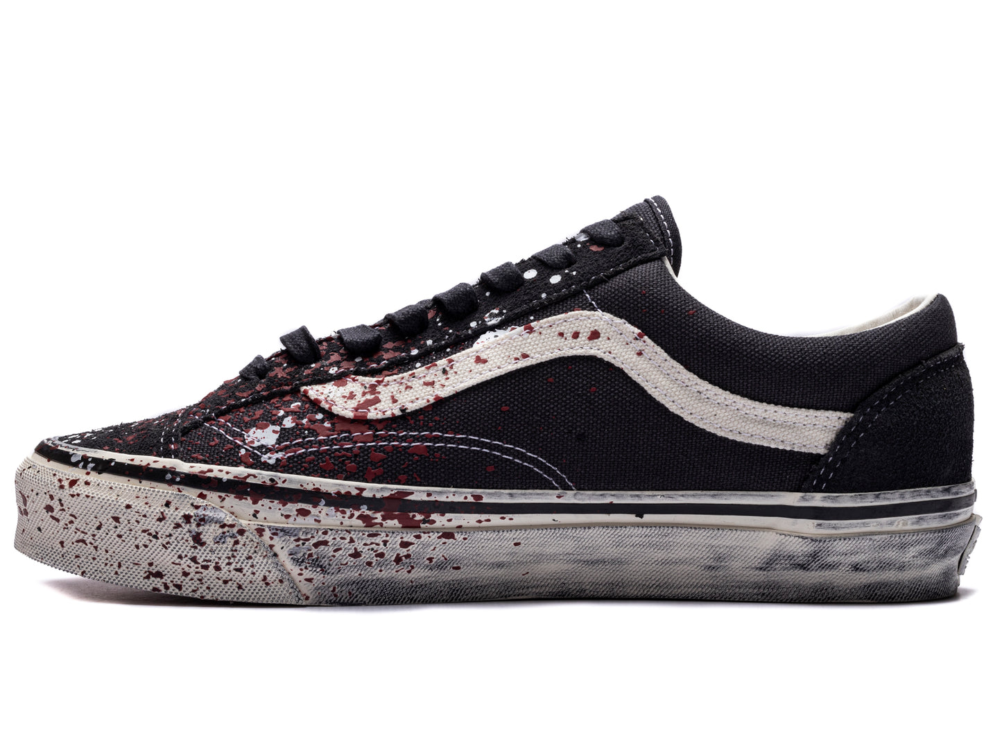 Vans LX Old Skool 36 Paint Splatter in Charcoal
