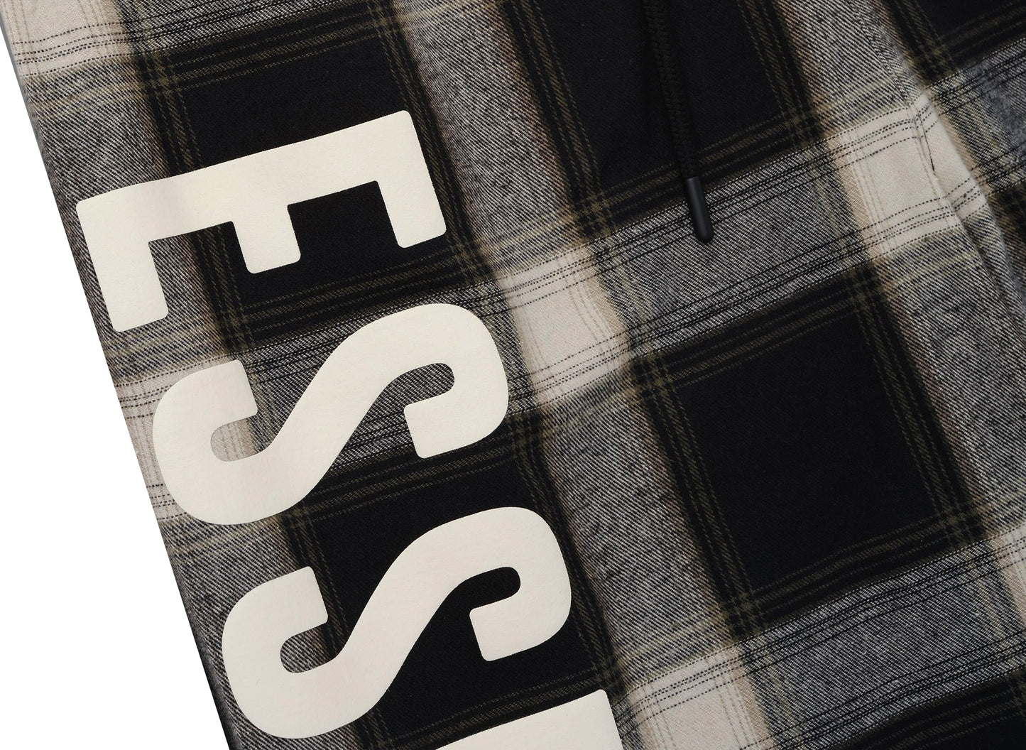 Fear of God Essentials Lounge Pant in Iron Grey Plaid