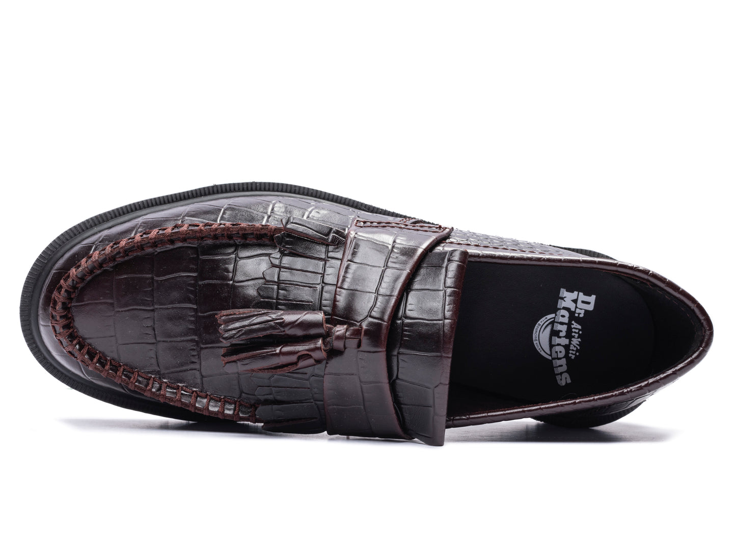 Dr. Martens Adrian Croc Atlas Croc Emboss in Spiced Brown