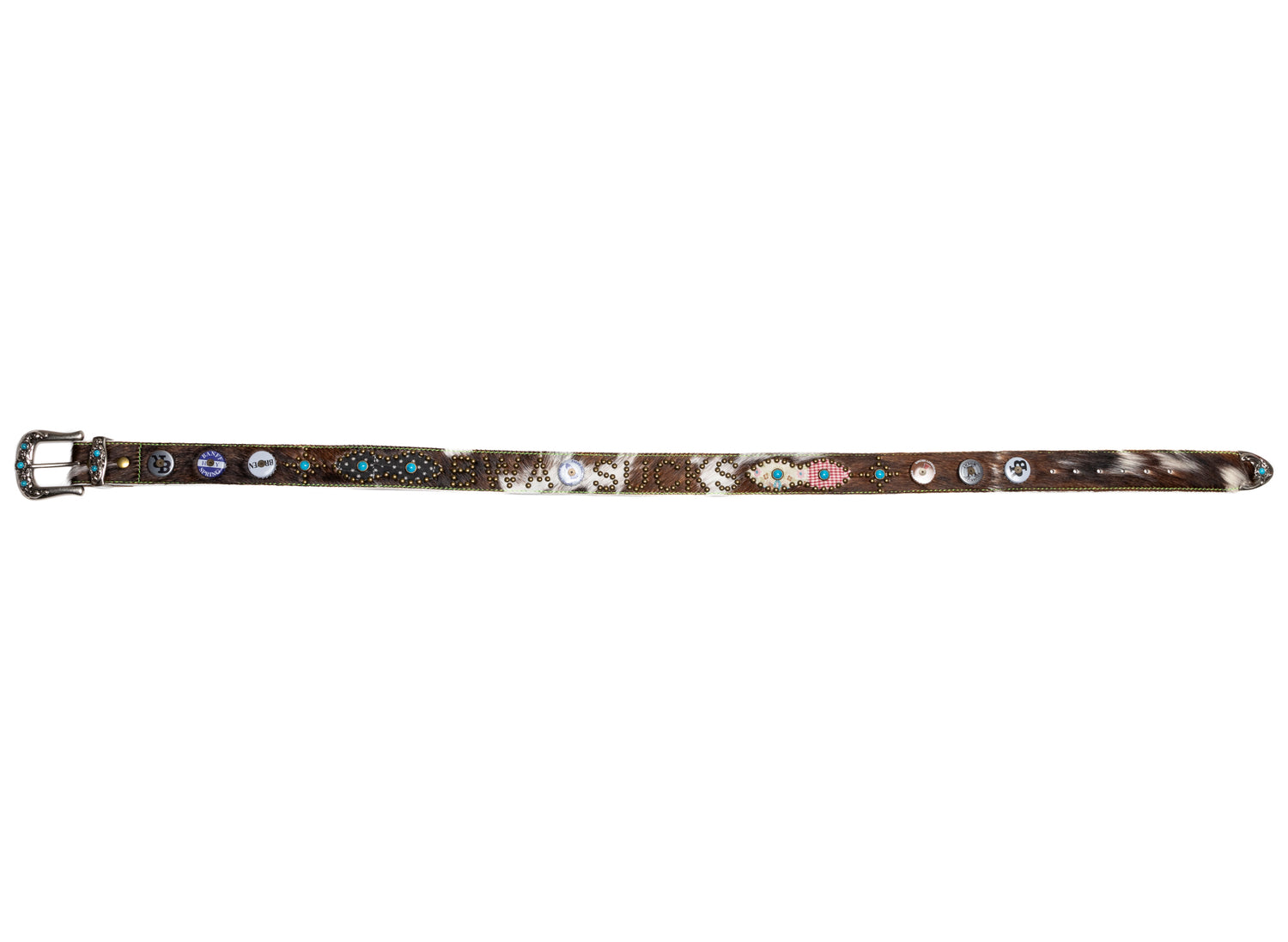 Better With Age Chastity Belt in brown, a one-of-one handmade men's belt, view 4
