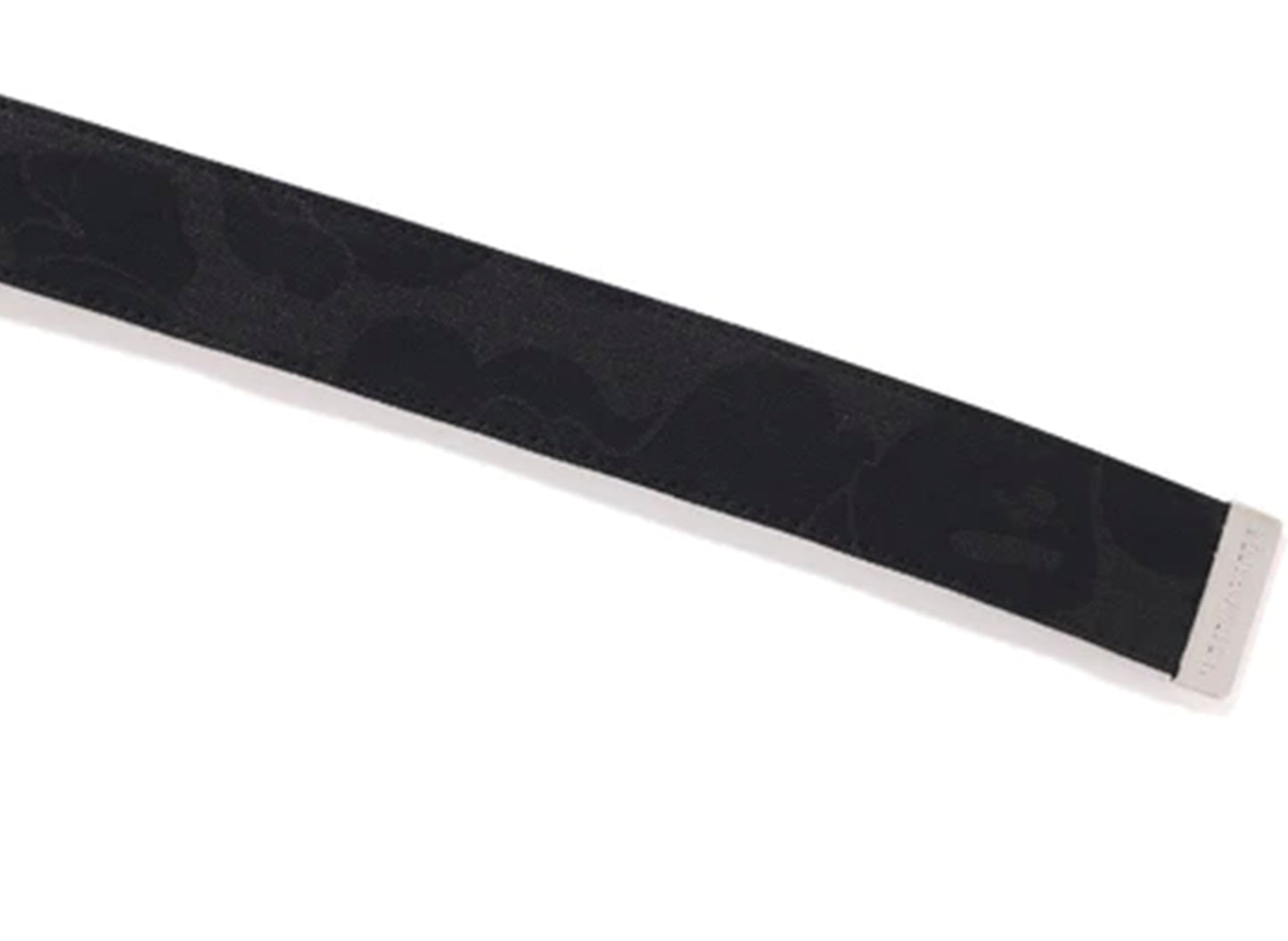A Bathing Ape Tonal Solid Camo Belt in Black xld