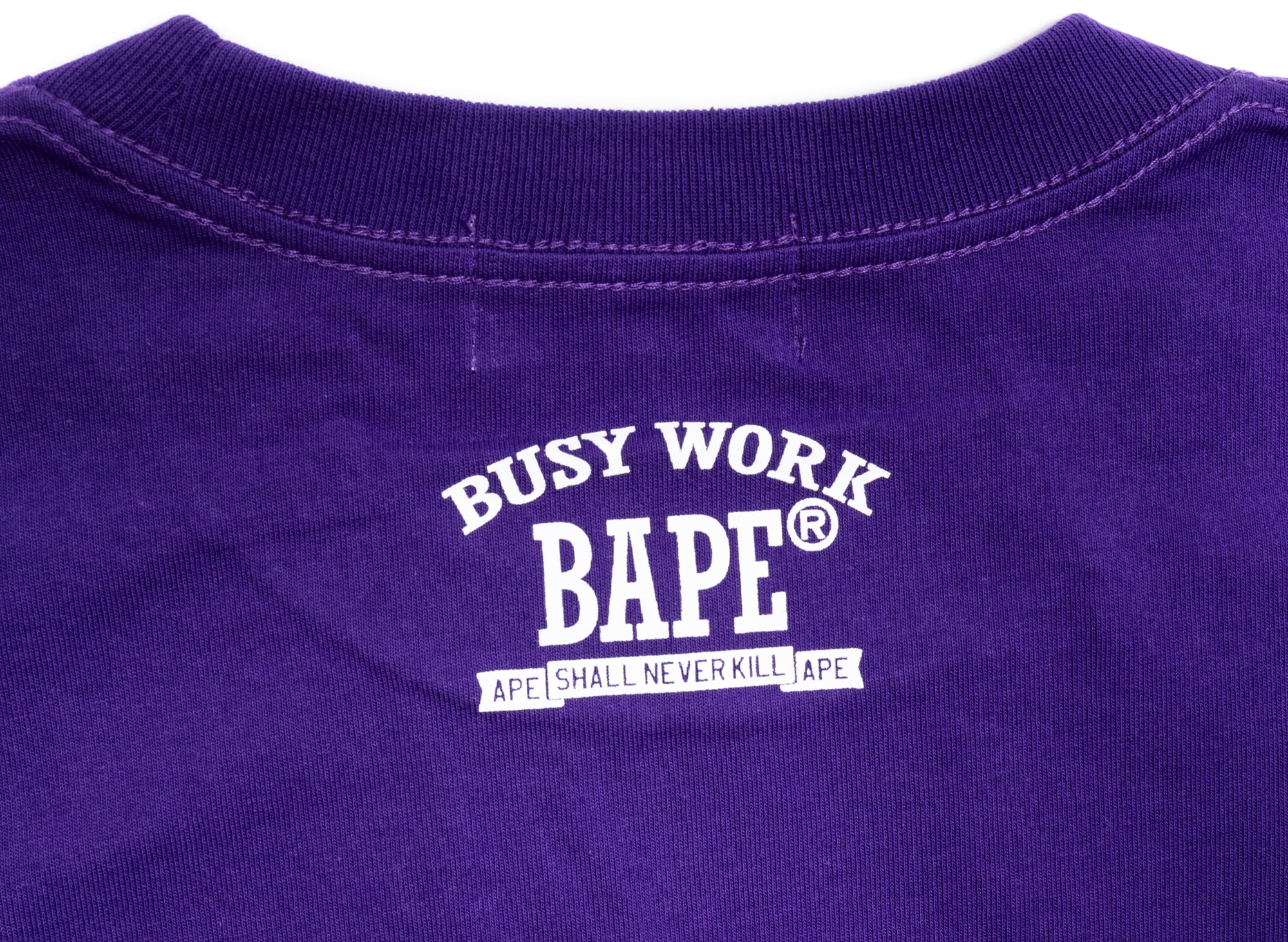 A bathing ape ロンT1 busy works A Bathing Ape Men Busy Works Tee gray
