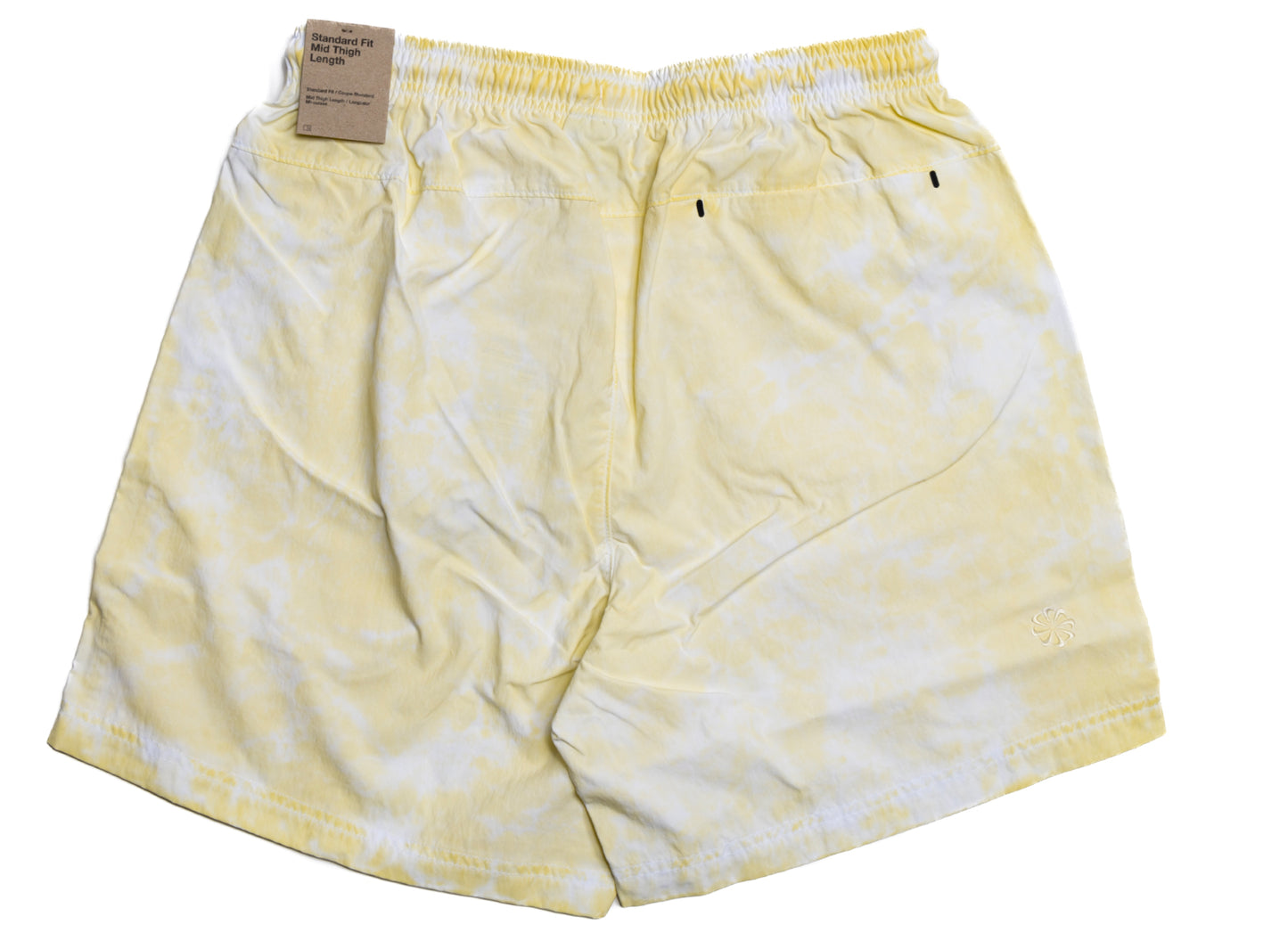 Nike Sportswear Move to Zero Tie Dye Yellow and White Shorts