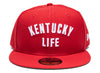 New Era x Oneness Kentucky Life Fitted Hat in Scarlet Red