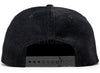 Pleasures Onyx Corduroy Snapback in Onyx