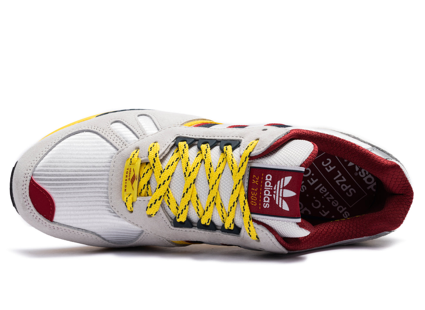 Adidas x Arsenal SPZL F.C. ZX 7300 in Crystal White / Aurora Ink