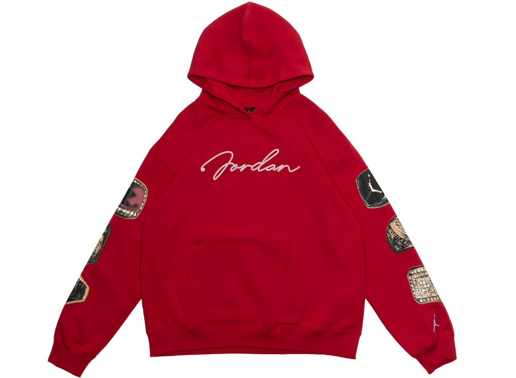 Women's Jordan Brooklyn Fleece Pullover Hoodie in Red