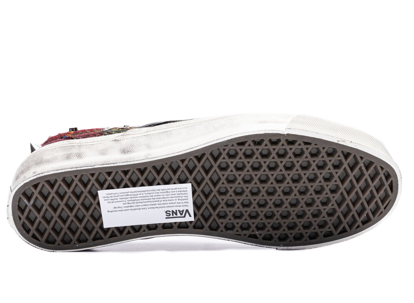 Vans x Harris Tweed LX Classic Slip-On 98 in Red / Multi