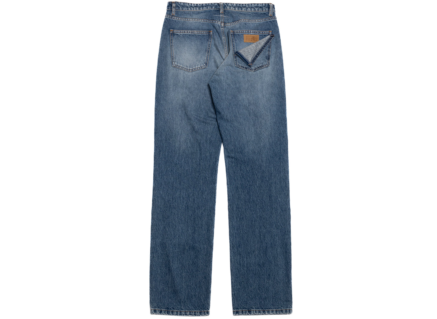 MM6 Maison Margiela Straight-Leg Denim Jeans in Blue
