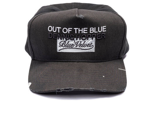 Paly Hollywood Blue Velvet Trucker in Black