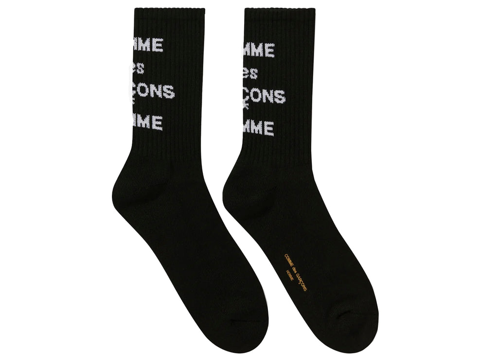 Comme des Garçon HOMME Socks in Black v1