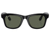 Ray-Ban Meta Wayfarer Sunglasses in Shiny Black w/ G15 Green Lenses